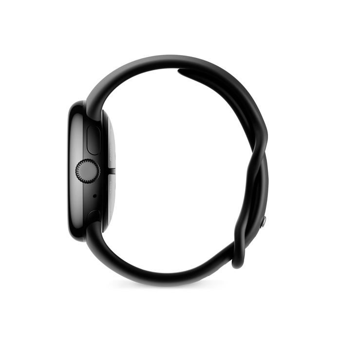 Montre connectée - google - pixel watch 2 - aluminium noir mat - bracelet sport noir - 4g lte