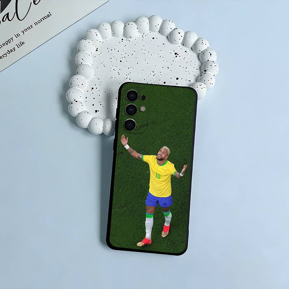 N-10-Neymar Black Soft Silicone Phone Case for Samsung S25, S24, S21, S22, S23, S30, Ultra, S20, Plus, FE, Lite