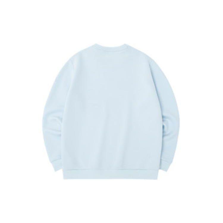 Anta FW22 Letter Pattern Appliqué Pullover Sweatshirt Unisex sweatshirt Blue 152237737-2