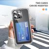 For iPhone 16 Pro Max Case Protective TPU Phone Cover with Card Holder