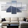 5 Pieces Wall Arts Canvas Landscape Poster Paitning Nature Sand Dunes White Aesthetic Wallpaper Home Decor Living Room Mural Art