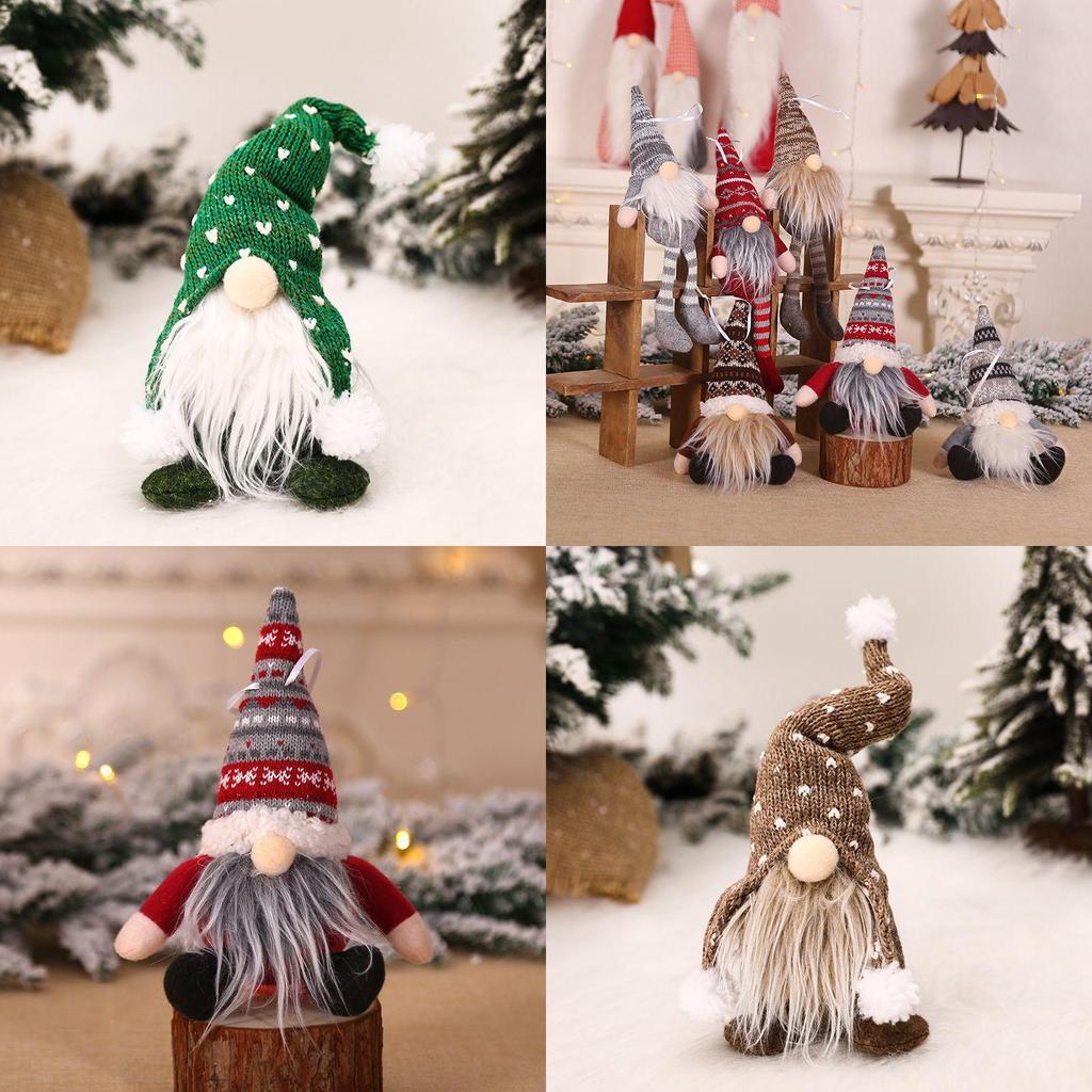 Entzückende Weihnachts-Gnom-Elfen-Dekoration für Zuhause und Tischdisplays