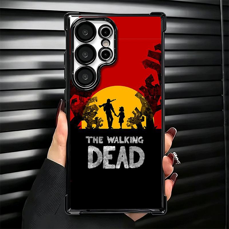 The Walking Deads Plating Phone Case For Samsung Galaxy S24 S25 FE S26 Edge S23 Ultra S22 S21 Plus S20 Anti-Fall Airabag Cover