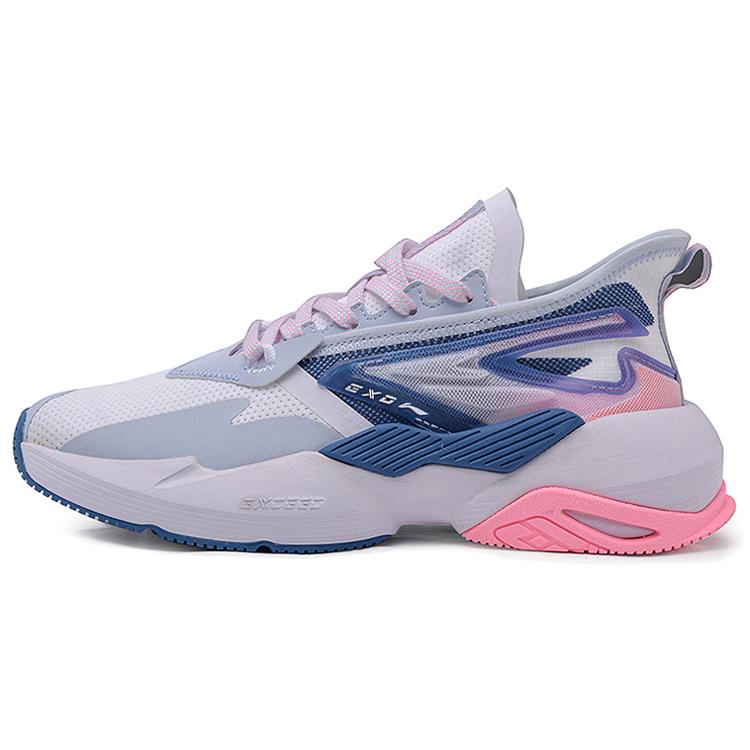 New LiNing Beyond Anti-Slip Wear-Resistant Breathable Lightweight Low-Top Sports Casual Shoes White Blue AGLQ028-5