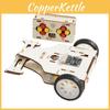 Wooden Remote Assembled Controlled Combat Vehicle With Rotating Sawtooth Set Toy