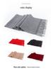 Korean Style 100% Wool Scarf: Women's Autumn/Winter Neck Warmer & Men's Shawl
