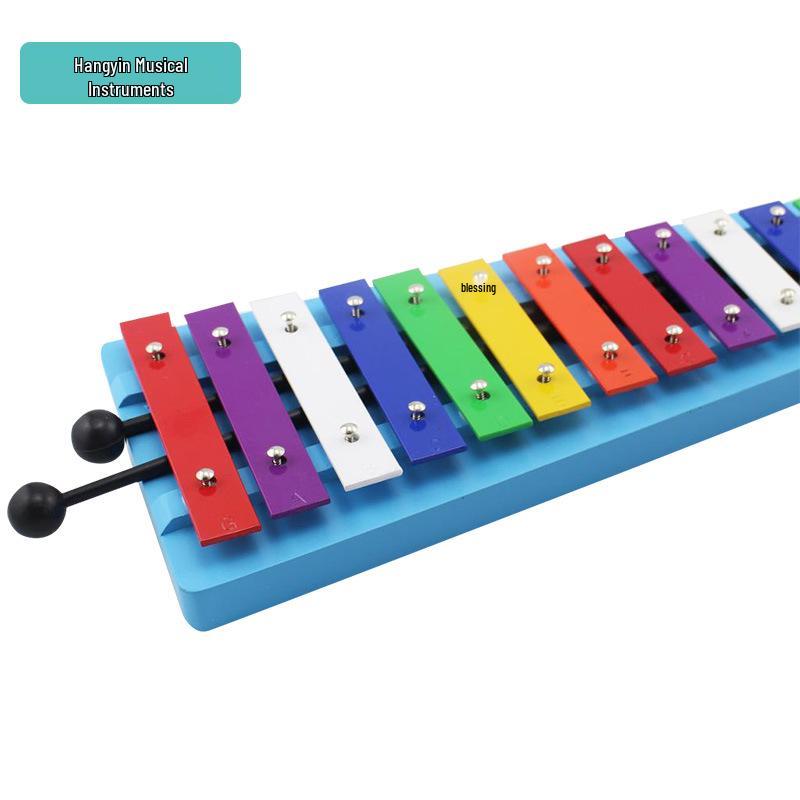 13-Tone Aluminum Glockenspiel for Early Childhood Education - Colorful Hand-Knocked Percussion