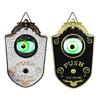 Halloween Animated Door Decoration Glowing Eyeball With Sound Effects Durable PVC Construction Doorbell Ornament