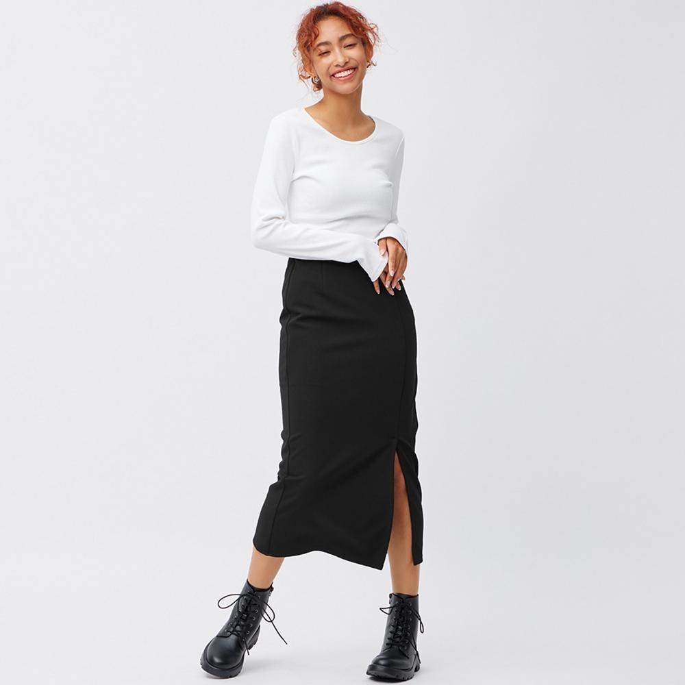 

Узкая юбка миди покроя GU