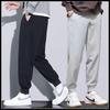 2025 Men's Pure Cotton Cuffed Sweatpants: Casual, Breathable, Loose-Fit, Versatile Knitted Sports Pants for Autumn.
