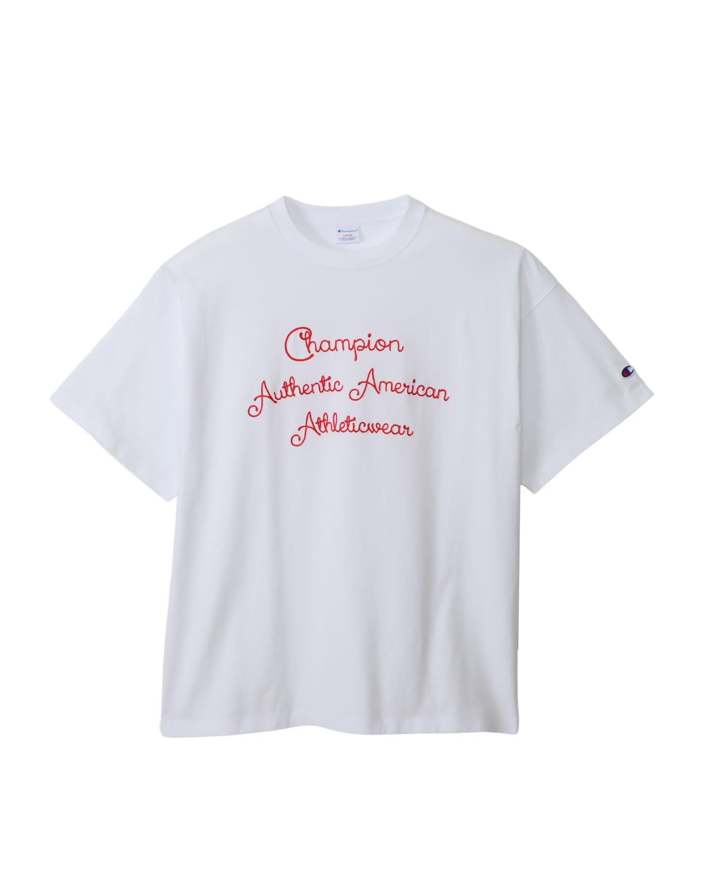

Champion Casual Short Sleeve USA Garment Relax Graphic Logo Crew Men s T-Shirt, White, 100% Cotton, Wash, Fit, Print, Neck, C3-B327 белый