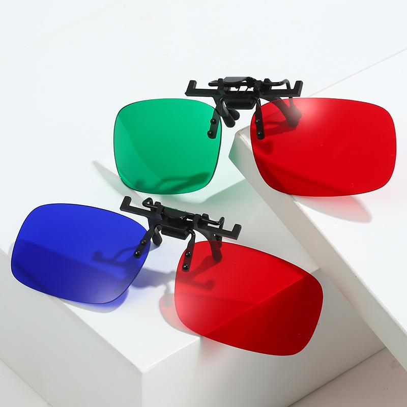 

Red Blue 3D Clip-On Glasses for Amblyopia Training and Vision Enhancement