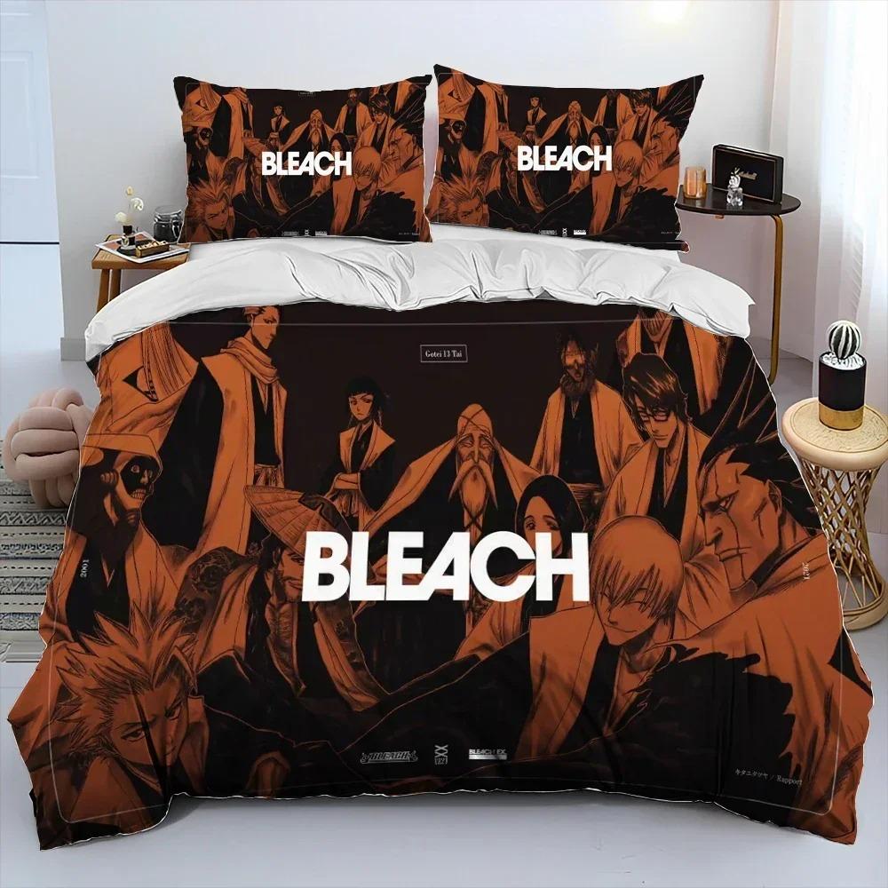 3D Anime Bleach Japan Cartoon Bedding Set Bedroom Soft Modern Bedspreads Comefortable Duvet Cover Quilt Cover And Pillowcase