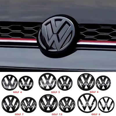 T252pcs ABS Car Front Grill Emblem Rear Trunk Badge Logo For VW Golf 4 5 6 7 7.5 8 Scirocco Premium Pro Plus Extra