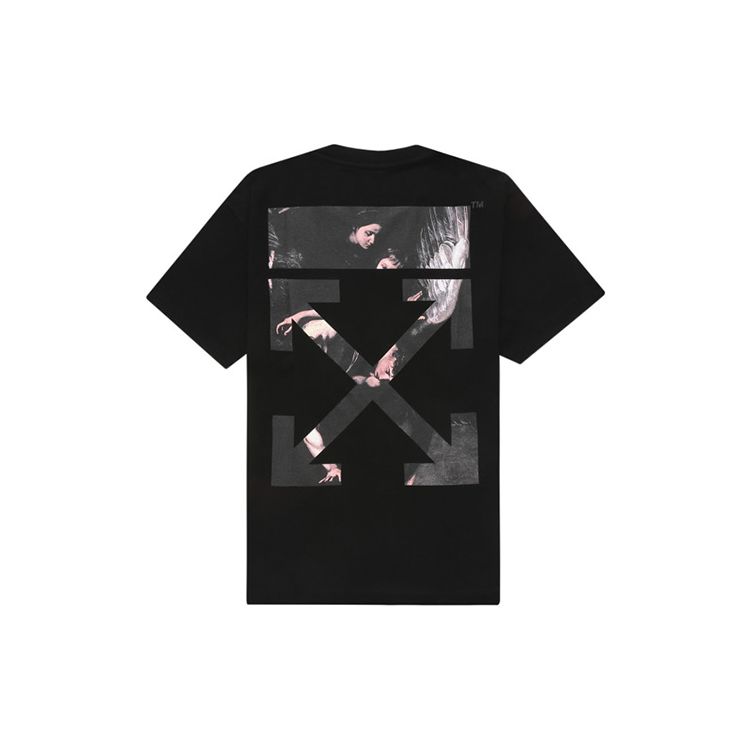 

Off-White Caravaggio Arrow Футболка Черные мужские топы OMAA038S201850041088 XS