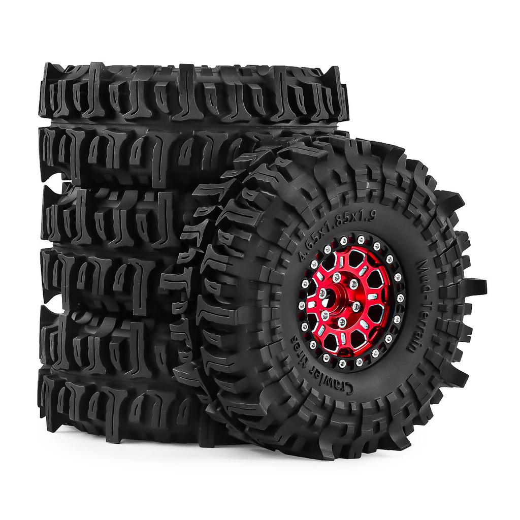 1 9 RC Crawler Tires 118mm Mud Terrain for Axial SCX10 TRX4 Traxxas CrossRC Enduro Redcat WPL D90 1 10 Scale