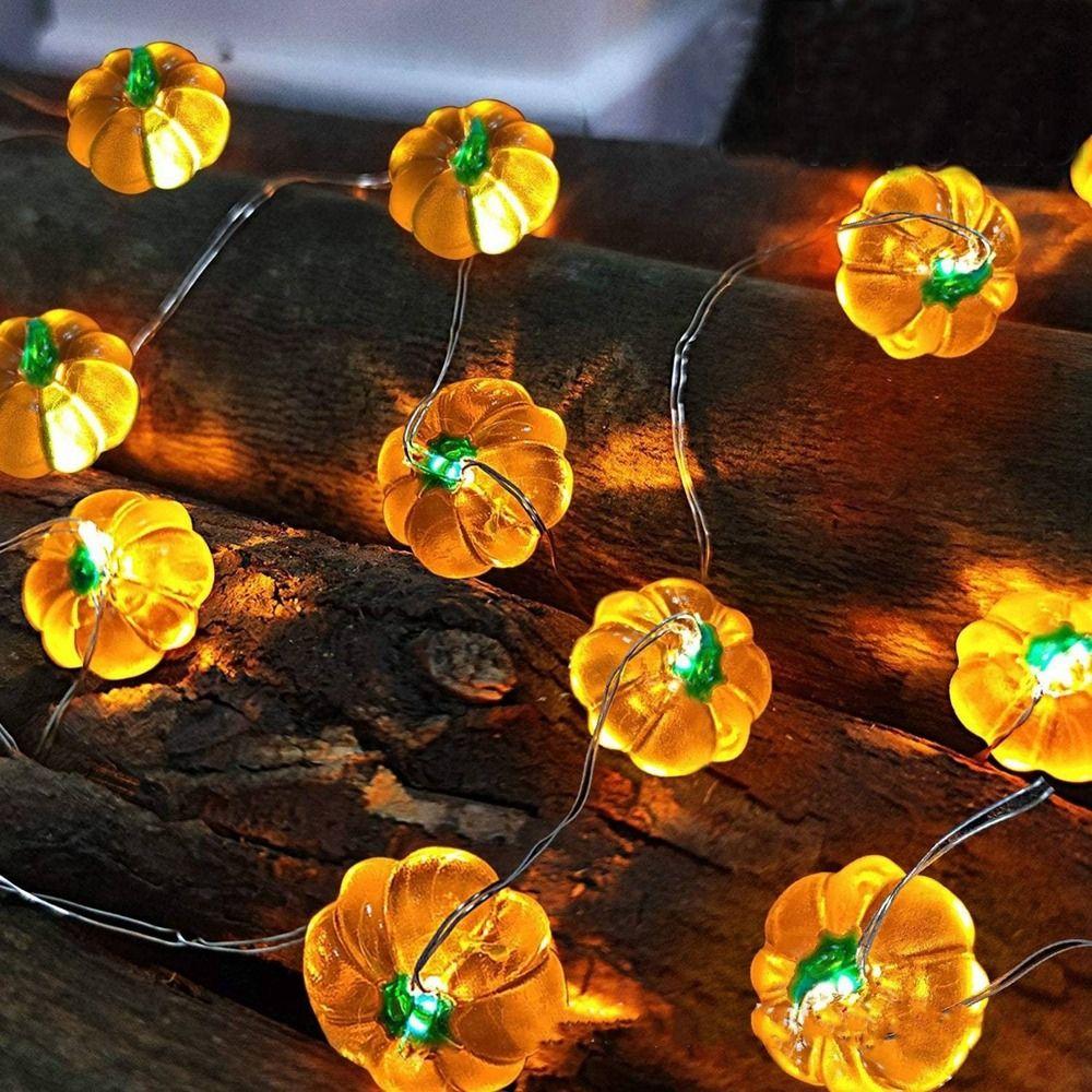 3D Pumpkin Light Hanging Halloween LED String Light Pumpkin Lantern String Saints' Day