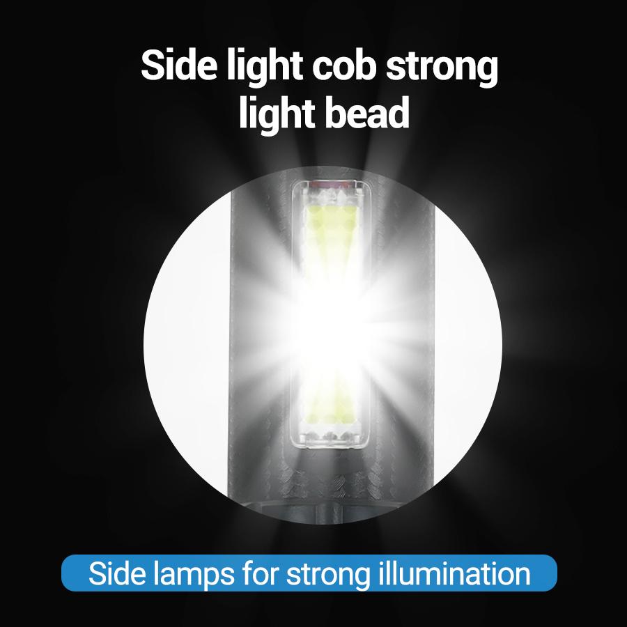 Mini Torch LED Rechargeable Flashlight Portable USB Charging Flashlight Outdoor Camping Waterproof Long Range Fishing Lantern