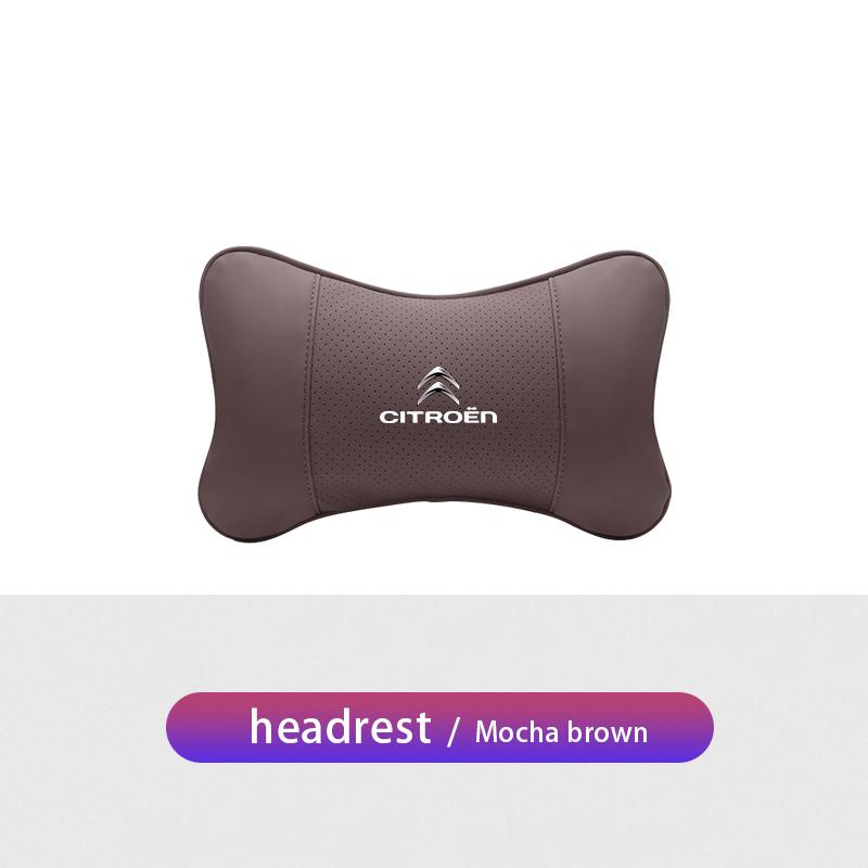 1Pcs Car Seat Headrest Auto Logo Neck Pillow For Citroen C6 C4 2CV VTS DS3 DS4 DS5 RD3 Cross Berlingo Xsara Grand Picasso Jumper