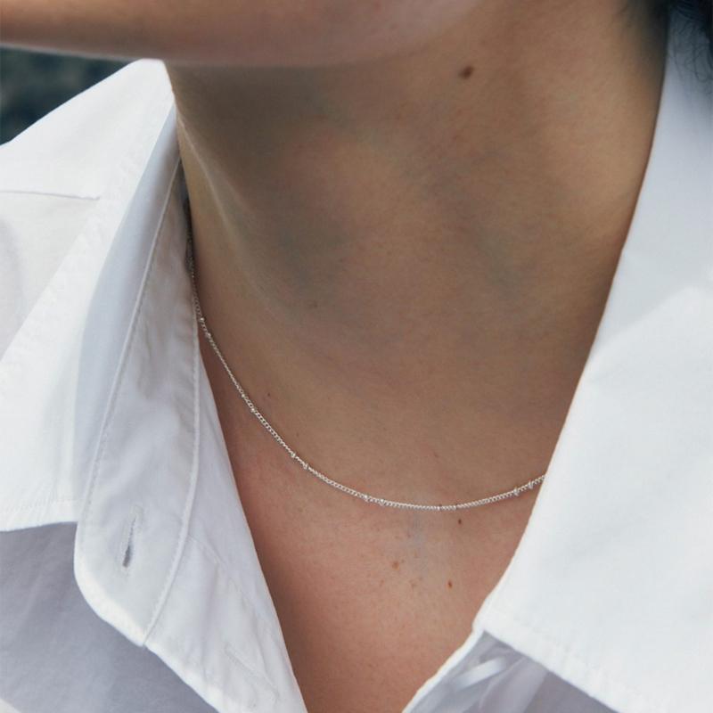 VERTE 925 Silver Boule Necklace