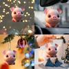 Adorable Pig Acrylic Car Hang Decoration Keychain For Backpack And Holiday Decor