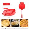 Tortilla Press Tortilla Maker Homemade Tortilla Pie Heat-Resistant Dish Heavy Duty Corn Tortilla Press Kitchen Gadget Baking Kitchen Cafe Use (Red)