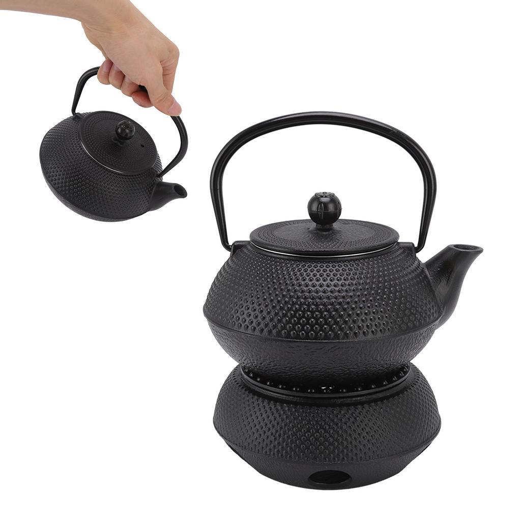 Cast Iron Kettle Set 800ml Energy Saving Cast Iron Highly Durable Luxurious Cast Iron Teapot with