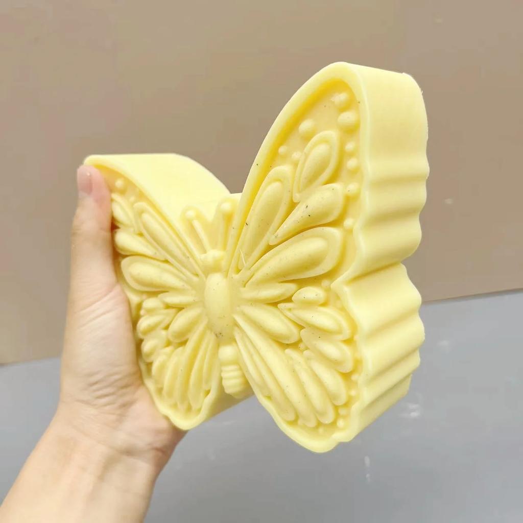 10-16cm Large Butterfly carving pattern cylindrical candle silicone mold butterfly shape candle mold butterfly ball resein mold