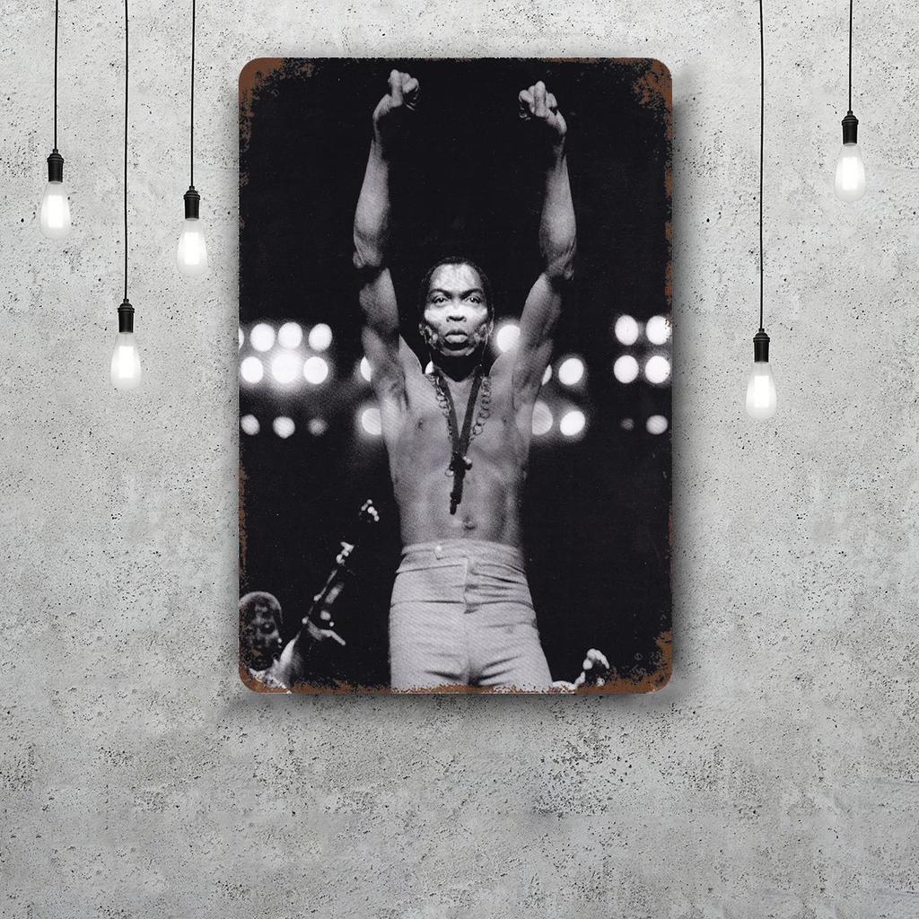 Fela Kuti Metal Signs wall decor Vintage Tin Signs Captain Metal Poster Decor for Bar Pub Club Wall Decoration