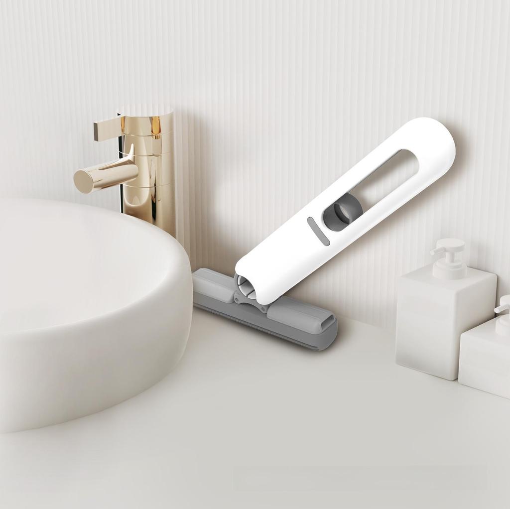 Foldable Hand-Held Mini Mop for Car and Coffee Table Cleaning