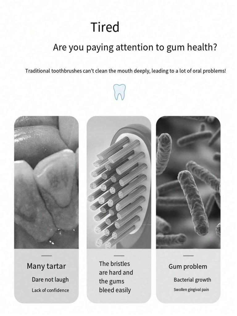 Adult Automatic  Toothbrush Couples Set, Electric Toothbrush Suitable For Home Or Travel Use, Random Brush Head Color