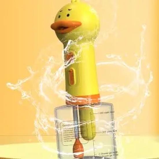Electric Dog Shampoo Dispenser Dog Shampoo Sprayer Duck Shampoo Foamer for Pet, Foaming Soap Dispenser for Bathtub,