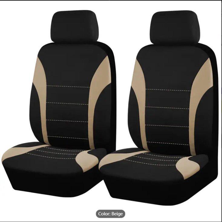 Universal Car and Minivan Seat Cover with Exclusive Waistline Design Fabric Cushion