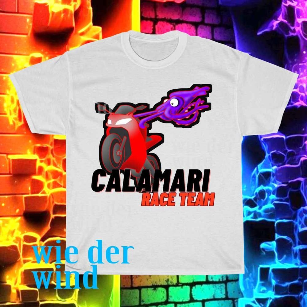 Новая футболка с логотипом команды Calamari Race Team для мужчин, смешной размер от S до 5XL L
