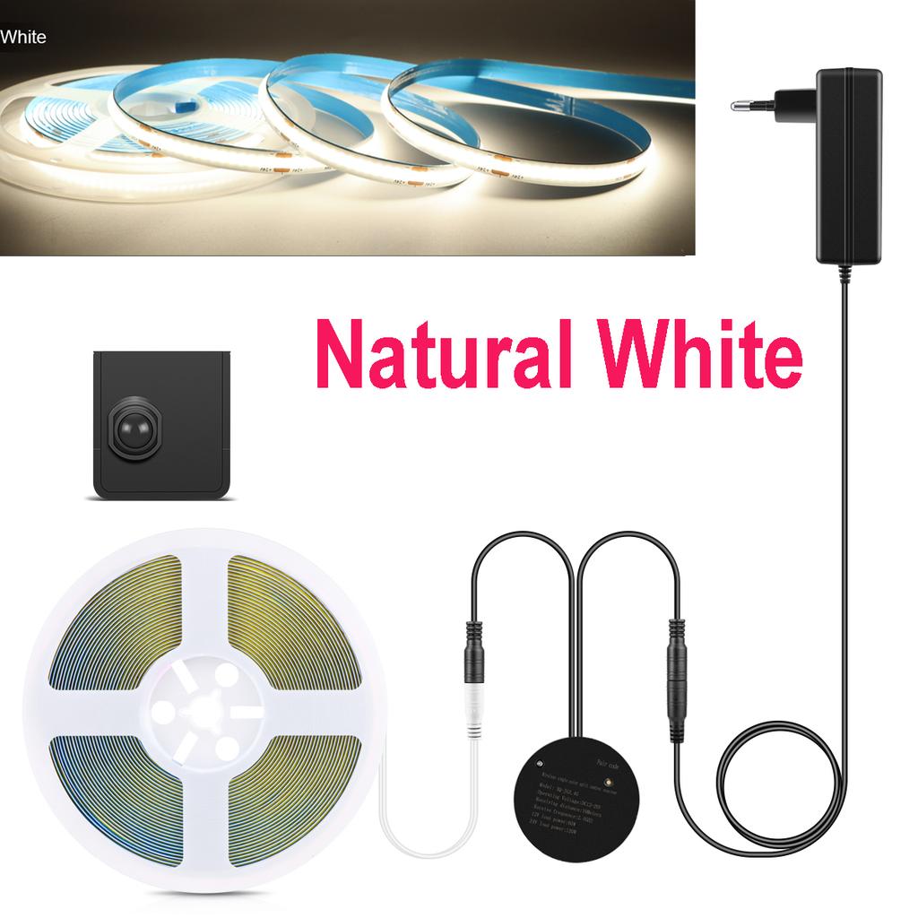 LED Light with Movable One / Dual Sensors night lights COB Lamp 220V 110V To DC 24V PIR Motion Sensor Stairs Bedroom Night Light 4