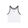MLB Ss24 Serie Logo Base New York Yankees Color Block Girocollo Senza Maniche Gilet Top Donna Off-White 3FTKB0443-50WHS