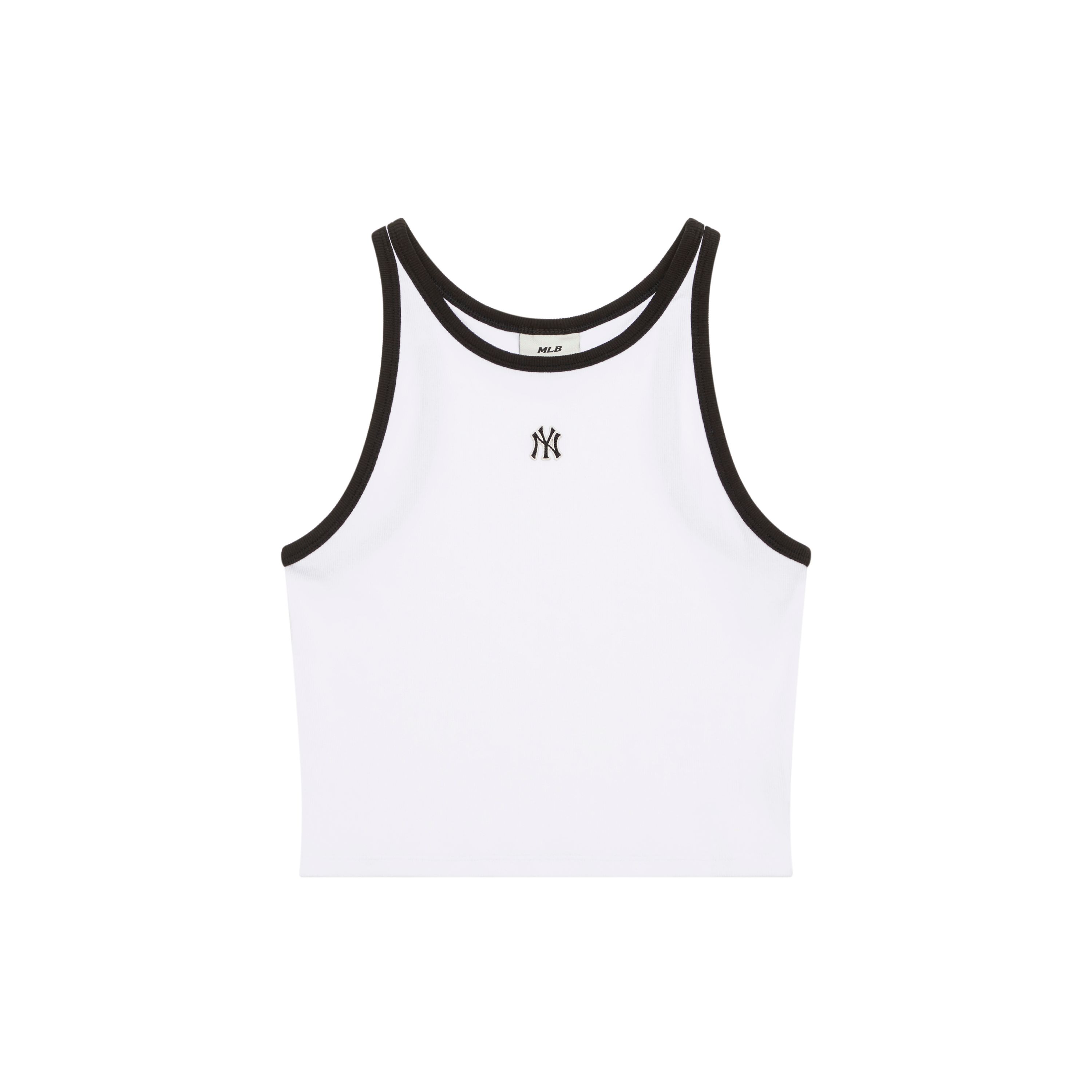 MLB Ss24 Basic Logo Serie New York Yankees Color Block Rundhals Ärmellose Weste Damen Oberteile Off-White 3FTKB0443-50WHS S black