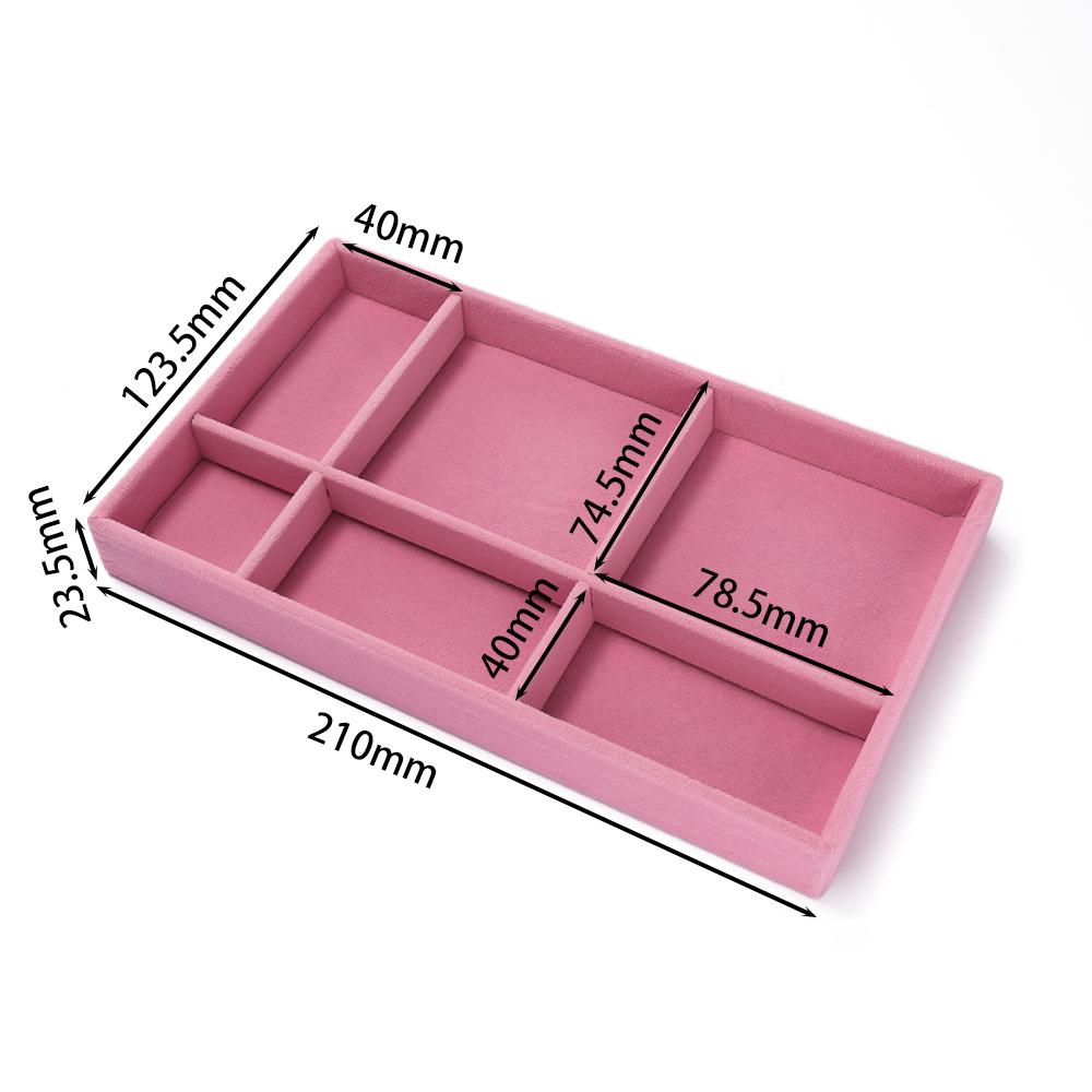 1Pc Jewelry Display Jewelry Storage Tray Jewelry Holder Portable Ring Earrings Necklace Organizer Box