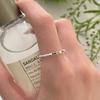 Damen Ring Regenbogen Zirkonia Verstellbar Geometrisch Stapelbar
