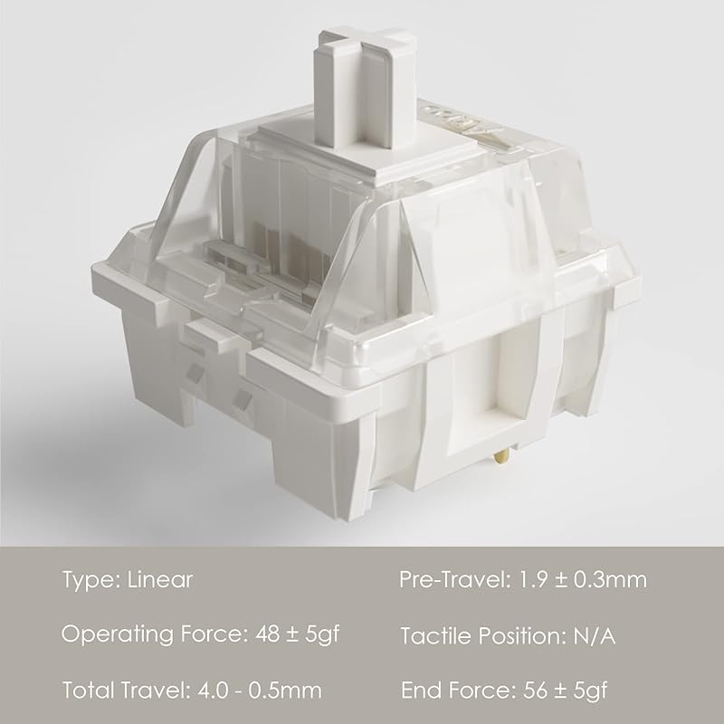 Akko (Ako) keyboard switch CS Air switch for mechanical keyboard 3 pin 48gf linear switch (45 pieces)