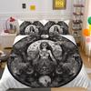 Beauty Skull Printed Comforter Cover Set Twin Size Polyester Home Bedclothes Highend Soft Duvet Cover Set