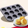 Non-Stick Muffin Pan Carbon Steel Cupcake Mold Kitchen Baking Tool Cheesecake Pan  Bakery