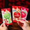 6PCS 3D  Chinese Spring Festivl Hongbao  Red Envelope Horse Year Lucky Money Bag  Money Pouch Chinese New Year Decoraion