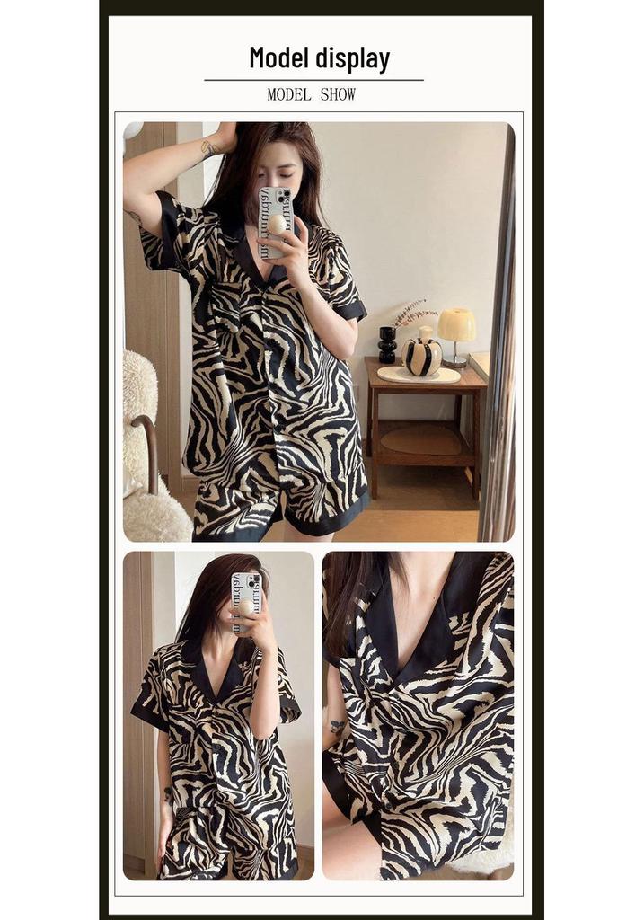 Women’s Cute Cotton Short Sleeve Pajama Set - Summer Style