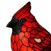 Cardinals Table Lamp Resin Red Bird Night Light for Bedside Living Room Christmas Decor