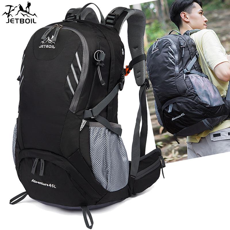 

2025 Waterproof & Wear-Resistant Mountaineering Backpack: Large Capacity, Multifunctional Outdoor Sports & Travel Bag 36-55 Liters чорний