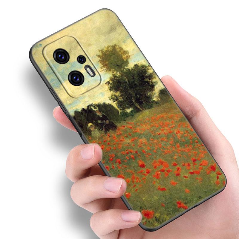 Claude Monet Oil Painting Phone Case For Xiaomi POCO F2 F3 M2 M3 M4 X3 X4 Pro NFC F4 GT 5G F1 X2 C3 C31 C40 M5S TPU Black Cover