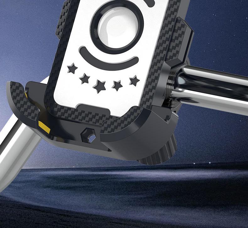 2026 Universal Shock-Absorbing Anti-Shake Motorcycle Phone Holder for One-Handed Operation and Riding Navigation