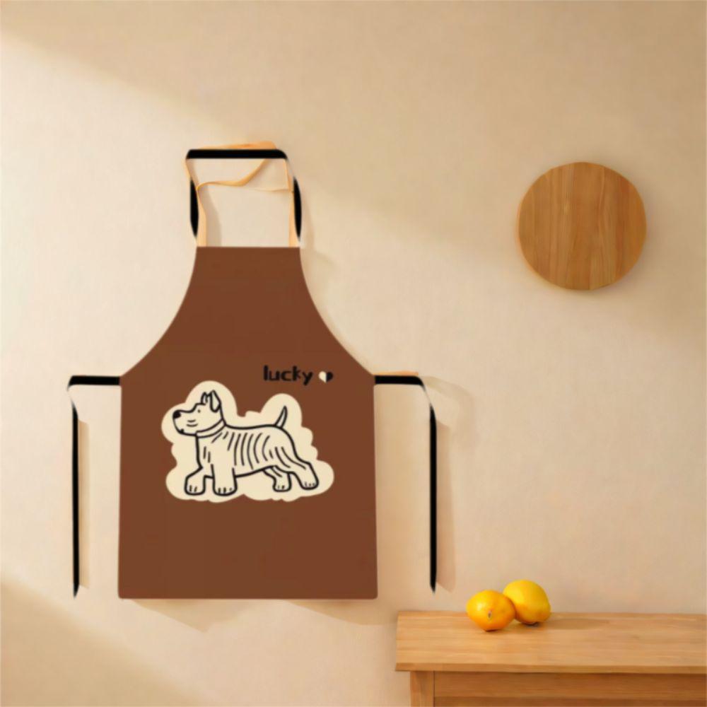 Anti Splash Kitchen Apron Cartoon Design Baking Apron Creative Cooking Apron  BBQ