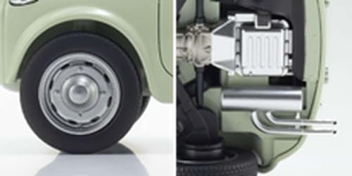 Kyosho Original 1/18 Scale Fiat Nuova 500 Elaborazione Abarth Record (Green Clear) Finished Product KS08966ALG